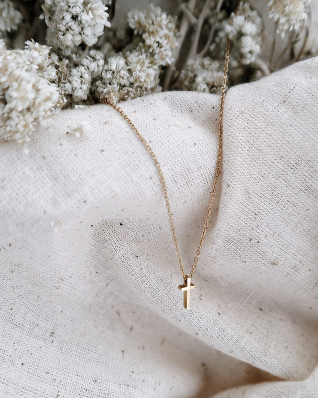 Micro Cross Necklace