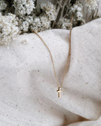 Micro Cross Necklace