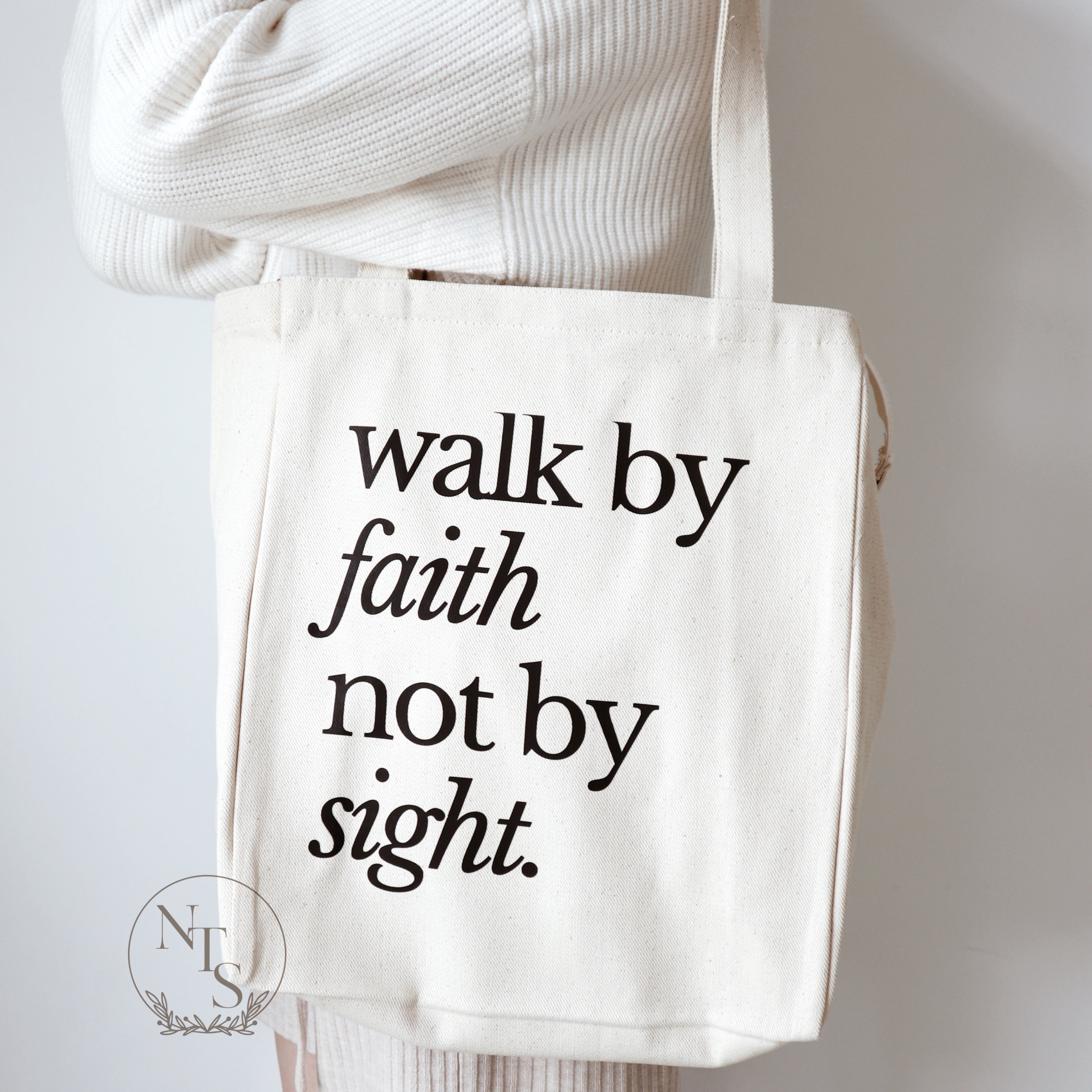 Walk by Faith Tote Bag