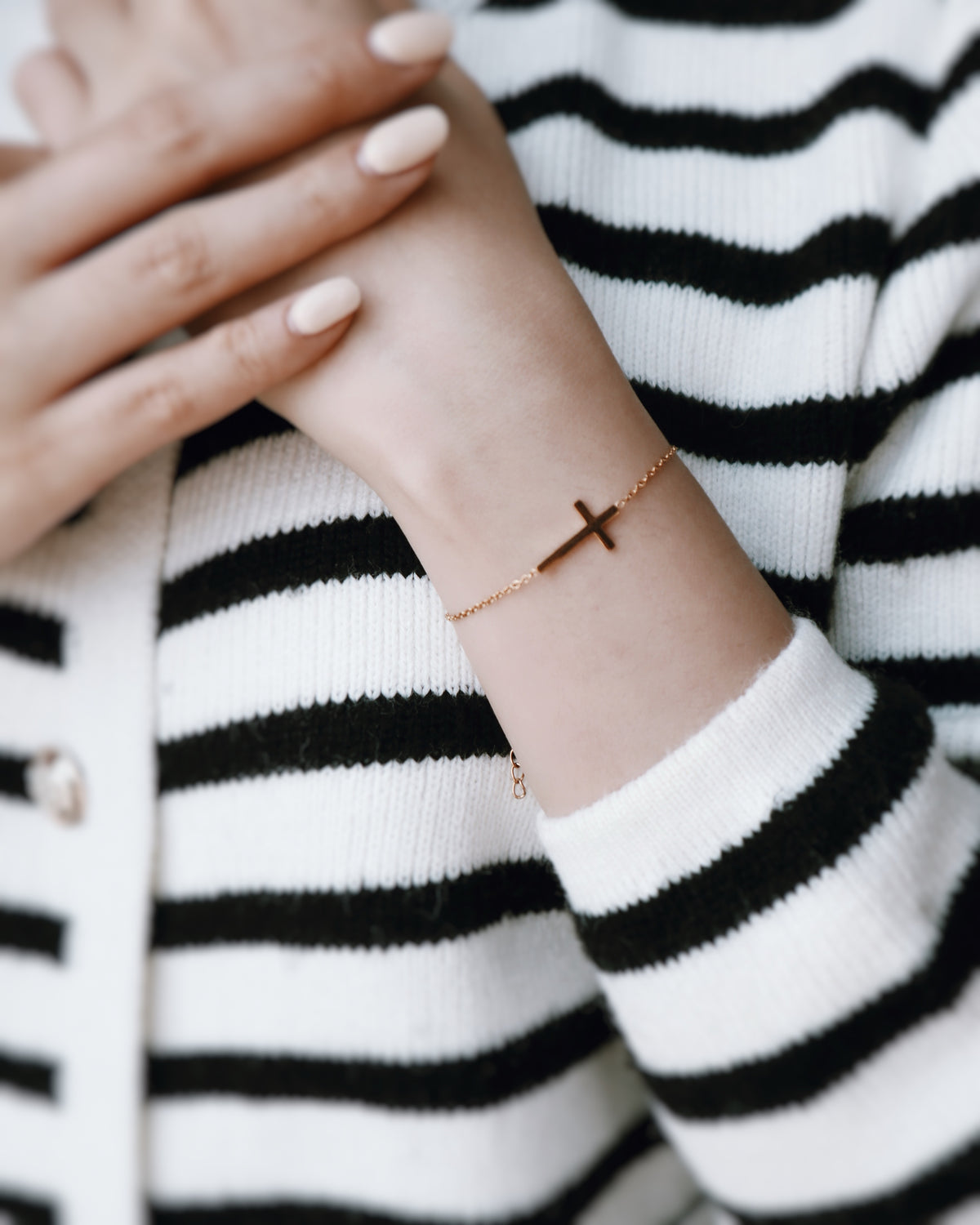 Sideway Cross Bracelet