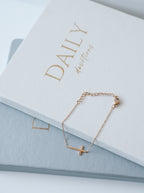 Sideway Cross Bracelet